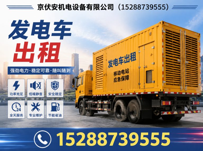 滨州应急发电机出租展示图